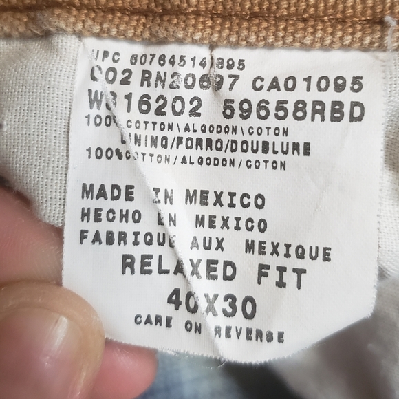 Dickies Flannel Lined Work Pants Mens 40/30 Hammer Loop 7 Pockets - Picture 7 of 8